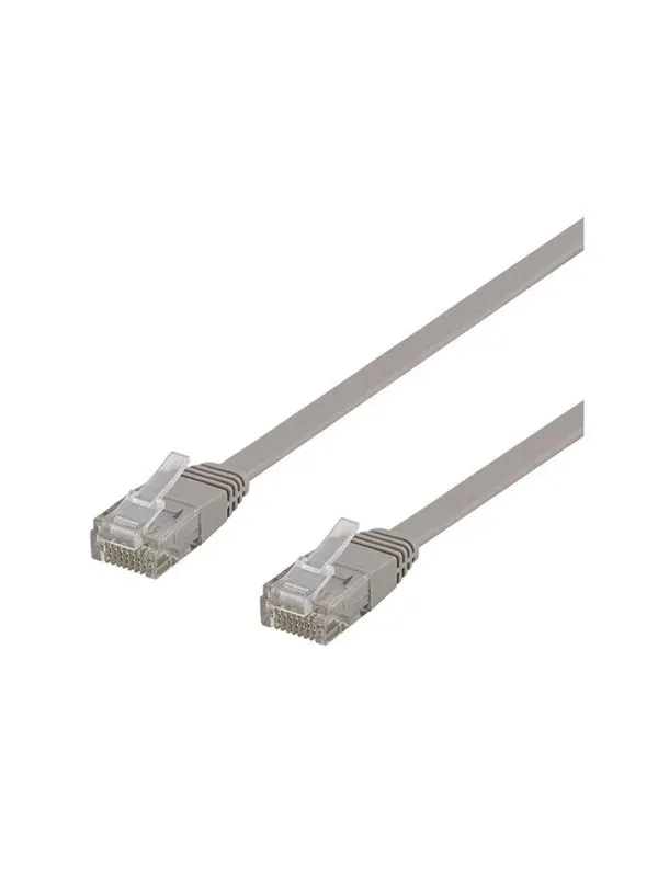 Deltaco patch cable - 50 cm - grey - Grå - 0.5m