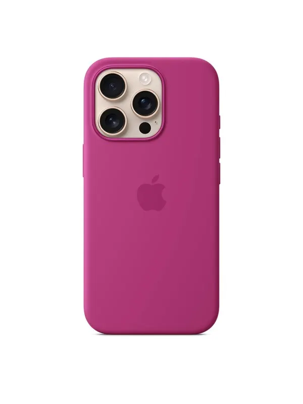 Apple iPhone 16 Pro Silicone Case with MagSafe - Fuchsia