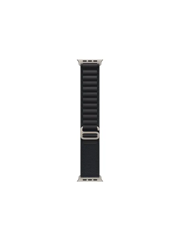 Apple 49mm Black Alpine Loop - Large - Natural Titanium Finish