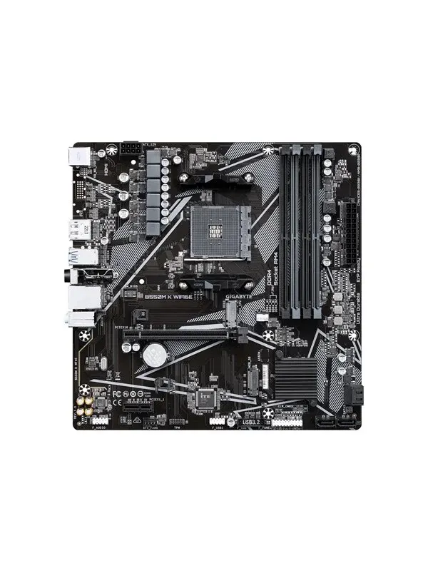 GIGABYTE B550M K WIFI6E Moderkort - AMD B550 - AMD AM4 - DDR4 RAM - Micro-ATX