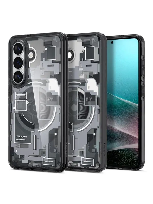 Spigen Ultra Hybrid Mag MagSafe Case for Samsung Galaxy S26 Zero One - Clear Black