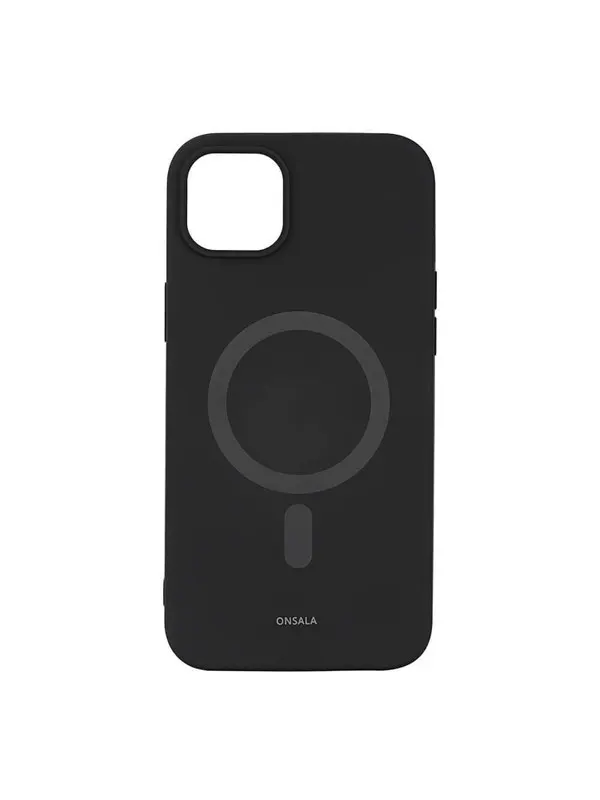 ONSALA Phone Case Silicone MagSeries Black - iPhone 14 Plus
