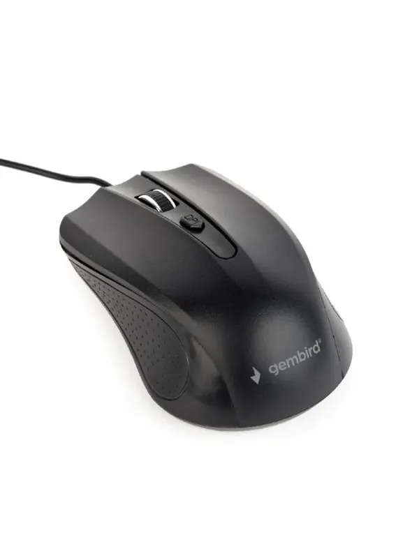 Gembird Wired optical mouse 4B-01 - Mouse - Optic - 4 knappar - Svart