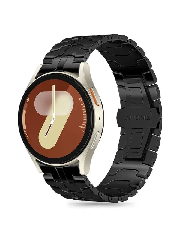 Tech-Protect Stainless Line Strap for Samsung Galaxy Watch 4 / 5 / 5 PRO / 6 / 7 / FE - Black