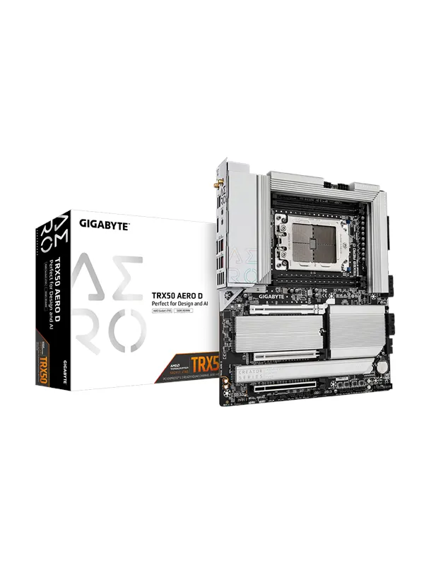 GIGABYTE TRX50 AERO D Moderkort - AMD TRX50 - AMD sTR5 - DDR5 RAM - Extended ATX
