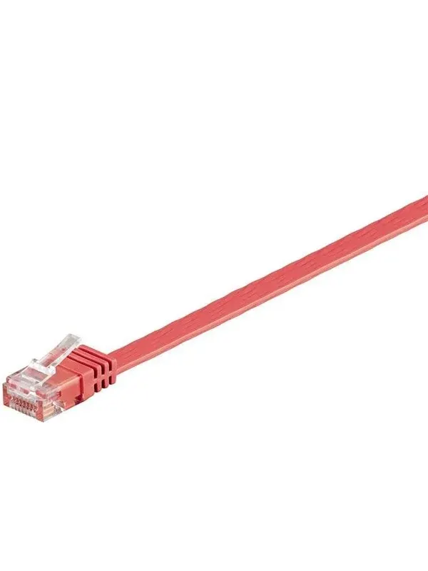 Pro LAN CAT 6 UTP Flat - Röd - 1m
