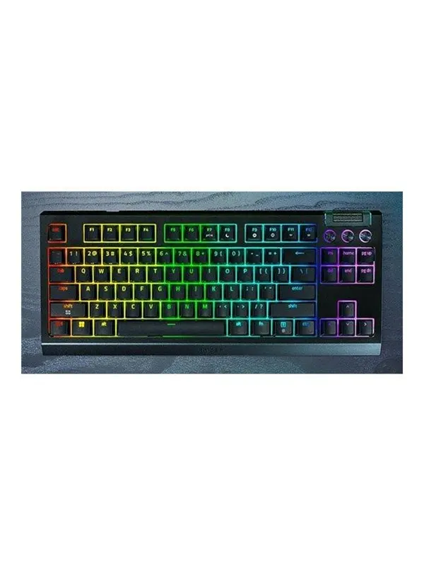 Razer BlackWidow V4 TKL HyperSpeed - Orange Mechanical - Gaming Keyboard - Utan numpad - Engelska (US) - Svart