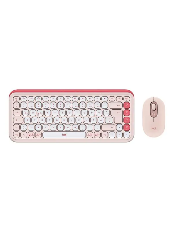 Logitech POP Icon Combo - Tastatur & Mus set - Tysk - Vit