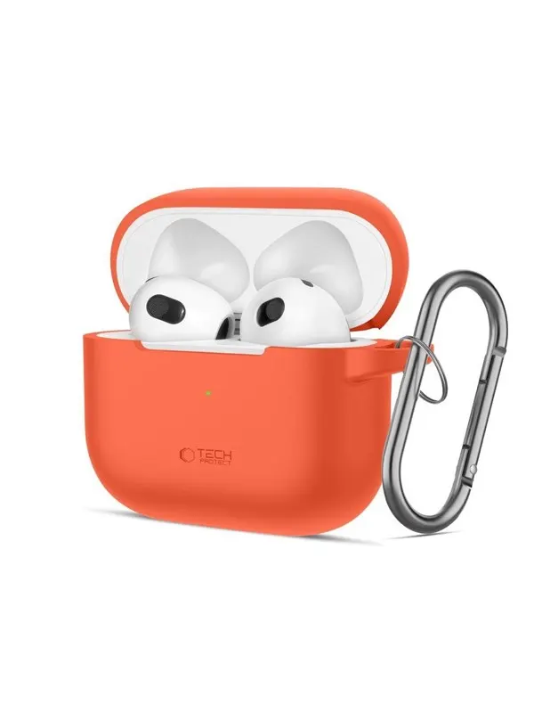 Tech-Protect Silicone Hook Case for Apple AirPods 3 - Orange
