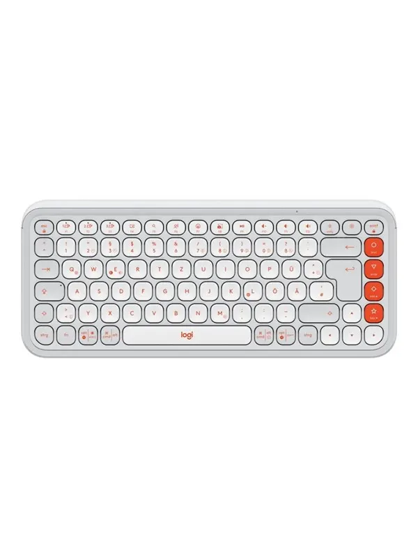 Logitech POP Icon Keys - Tangentbord - Tysk - Vit