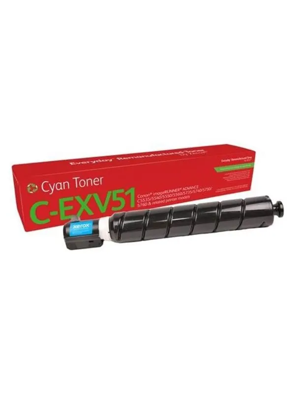 Xerox Everyday - cyan - compatible - remanufactured - toner cartridge (alternative for: Canon 0482C002 Canon C-EXV51) - Green World Alliance return programme