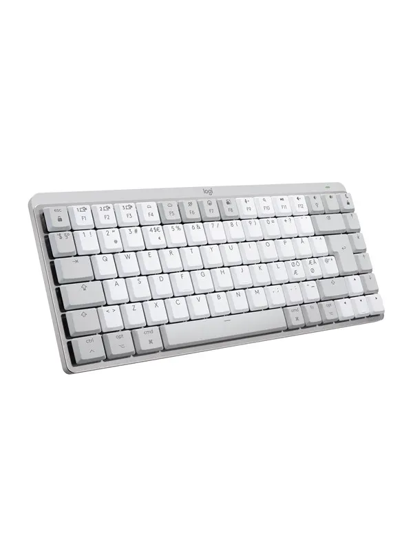 Logitech MX Mechanical Mini for Mac - Minimalist Wireless Illuminated Performance Keyboard Pale Grey - US - Tangentbord - Engelska (US) - Grå