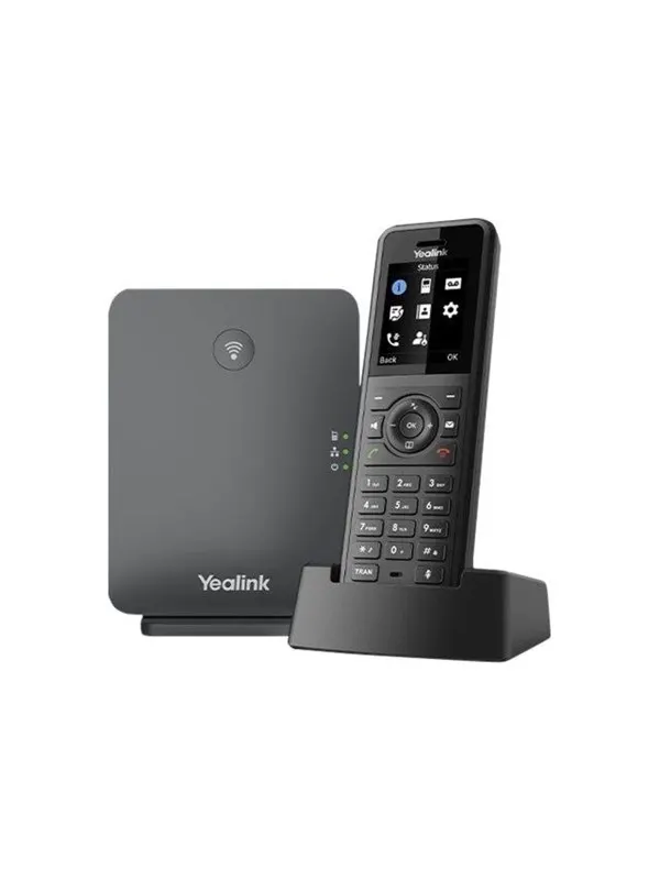 Yealink W77P - cordless VoIP phone with caller ID - 3-way call capability