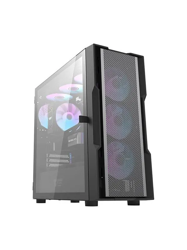 Darkflash Computer case DK431 Mesh (black) - Chassi - Miditower - Svart