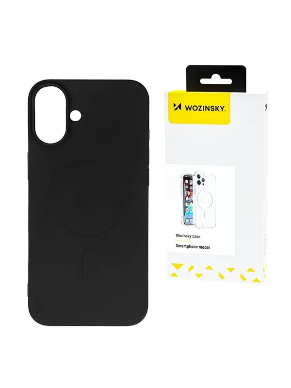 Wozinsky Liquid Silicone MagSafe Case for Samsung Galaxy S24 FE - Black