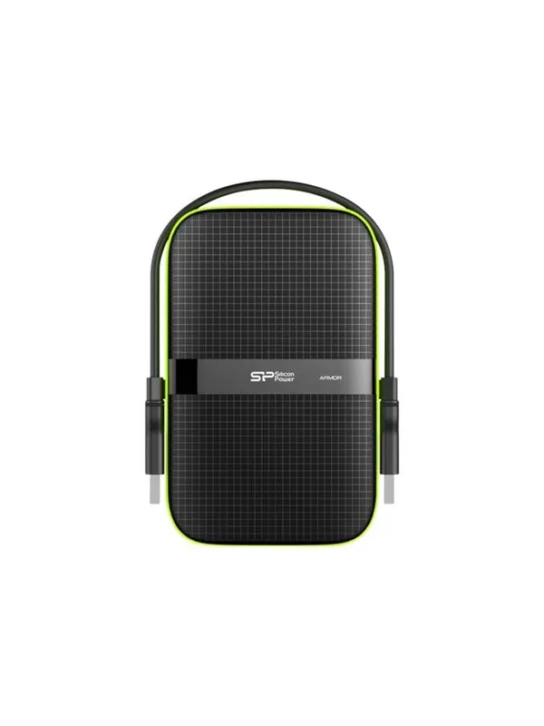 Silicon Power Armor A60 - hårddisk - 1 TB - USB 3.0 - Extern Hårddisk - 1TB - Grön