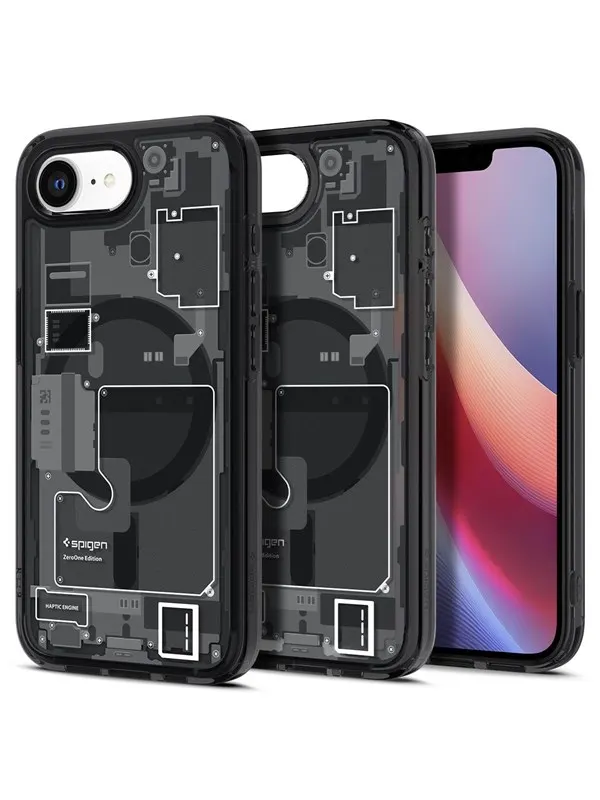 Spigen Ultra Hybrid MagSafe - zero one black - iPhone 17e/16e