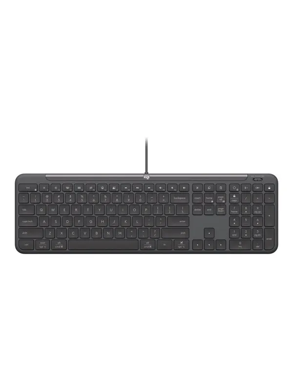 Logitech Signature Slim Wired K620 for Business - Tangentbord - Engelska - Grå