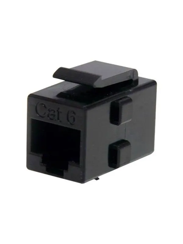 StarTech.com Cat 6 RJ45 Keystone Jack Network Coupler - F/F - network coupler - black - Svart