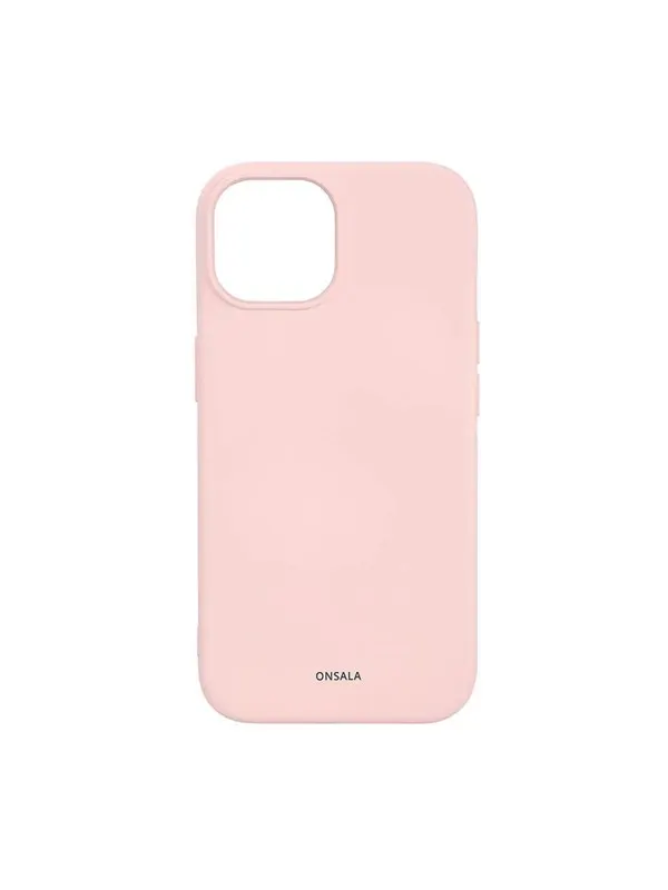 ONSALA Phone Case with Silicone Feel MagSeries Chalk Pink - iPhone 15