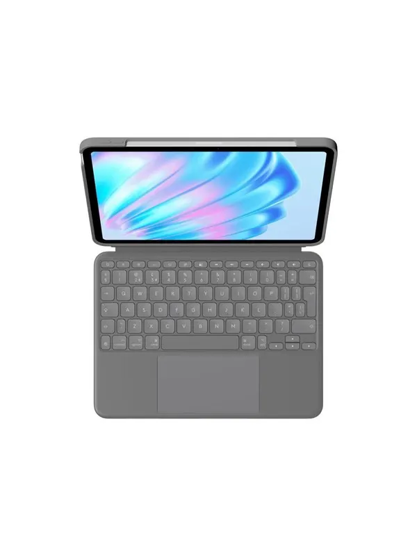 Logitech Combo Touch for iPad Air 11" (M2) & iPad Air (5th gen) - Oxford Grey - Tastatur & Folio set - Engelska (UK) - Grå