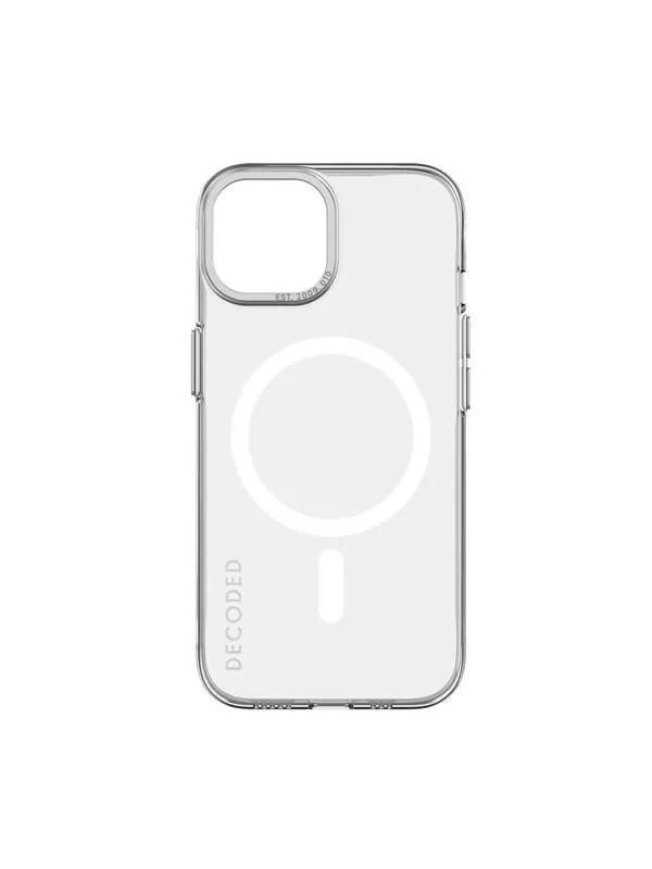 Decoded Recycled Plastic Transparent Backcover for iPhone 15 Clear