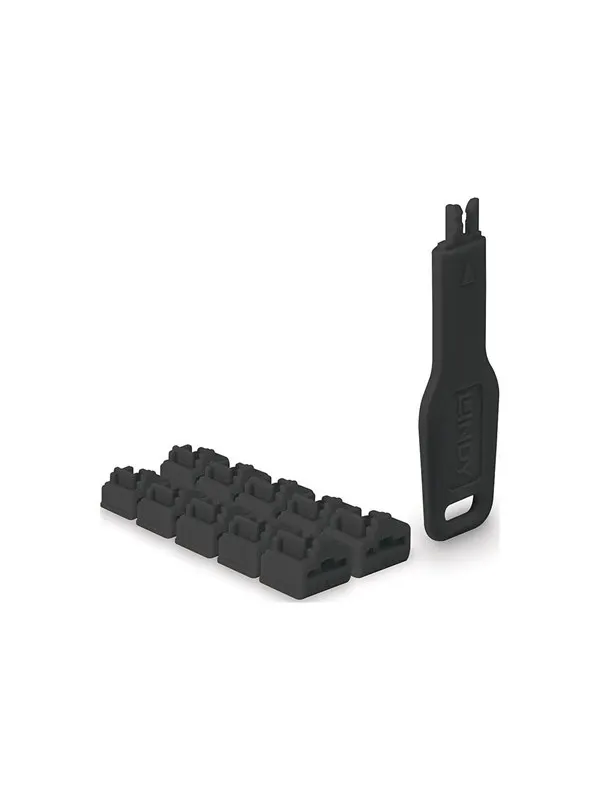 Lindy LAN port blocker with key
