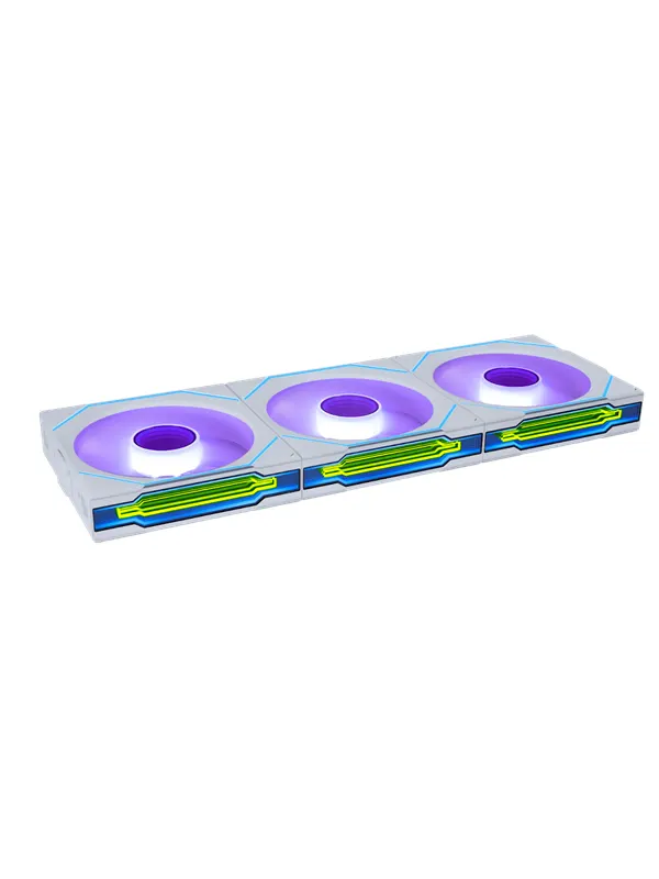 Lian Li UNI Fan INF 120 (3-pack) - Reverse blade - Chassi fläkt - 120mm - Vit med RGB-ljus - 32 dBA