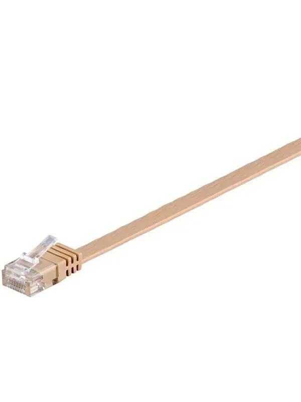 Pro LAN CAT 6 UTP Flat - Brun - 10m