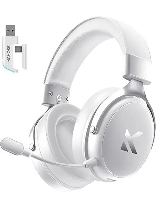 MCHOSE V9 Pro Wireless Gaming Headset Icy White