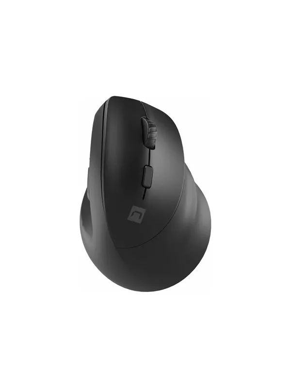 Natec CRAKE 2 - vertical mouse - 2.4 GHz Bluetooth 5.0 - black - Vertical mouse - Optic - 6 knappar - Svart