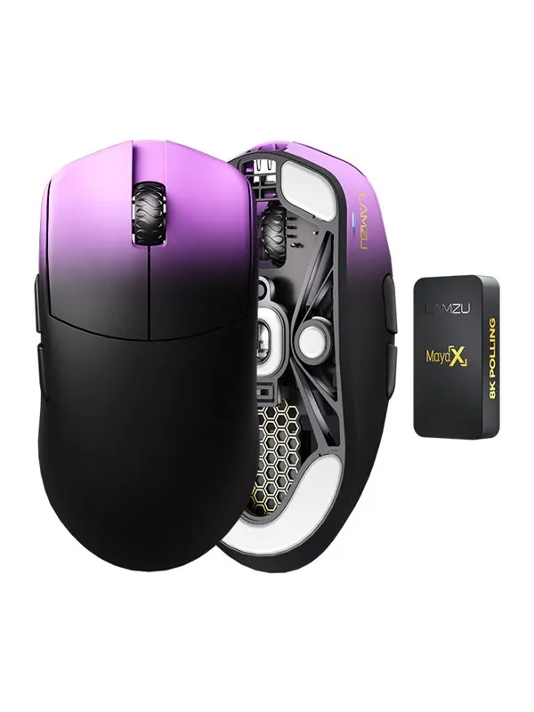 Lamzu Maya X - Gamingmus - Optic - 6 knappar - Lila