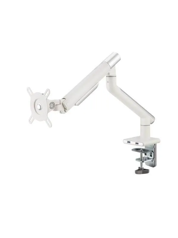 Alterzone Arm One USB monitorarm i aluminium, 2 x 3.0 USB, Vit