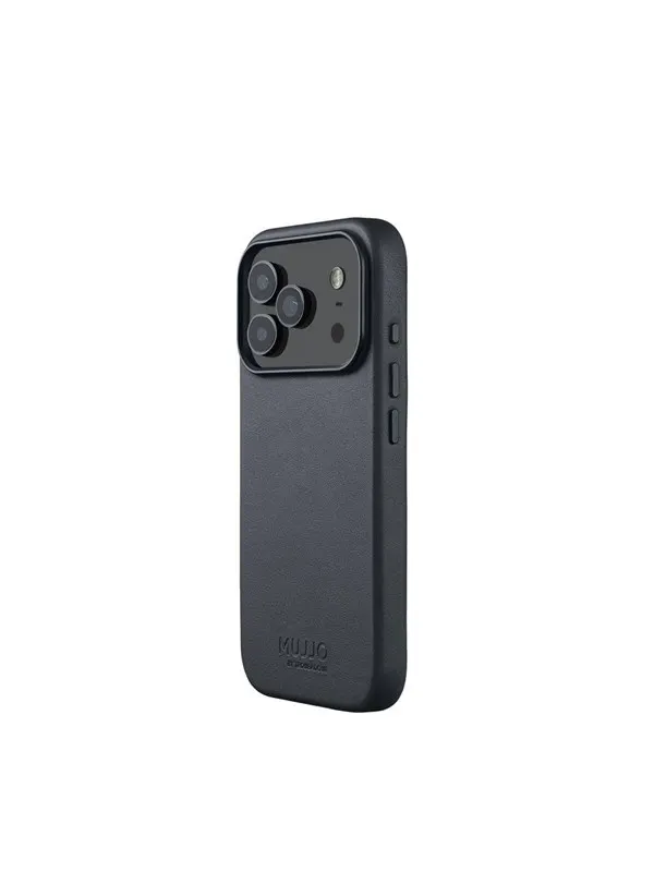 Mujjo Leather Case for iPhone 17 Pro - Basalt