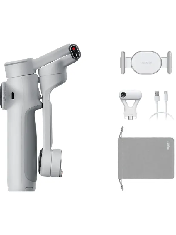 Insta360 Flow 2 Pro AI Tracker Bundle - Stone Gray