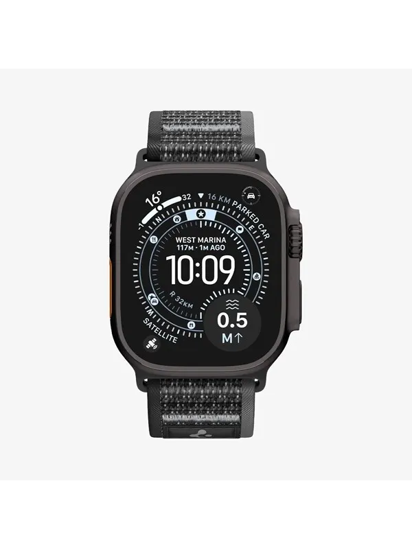 Spigen Athlex Air 2 Active Band - black gray - Apple Watch 49mm/46mm/45mm/44mm