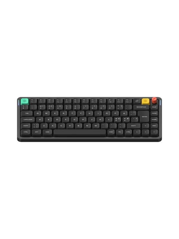 NuPhy Air75 V3 Nebula Black - Red nano - Gaming Keyboard - Utan numpad - Nordisk - Svart