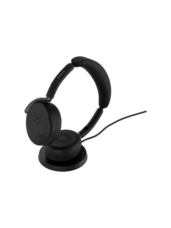 Jabra Evolve3 65 Flex MS - USB-A with Dongle - Black (Incl. Wireless Charging Pad)