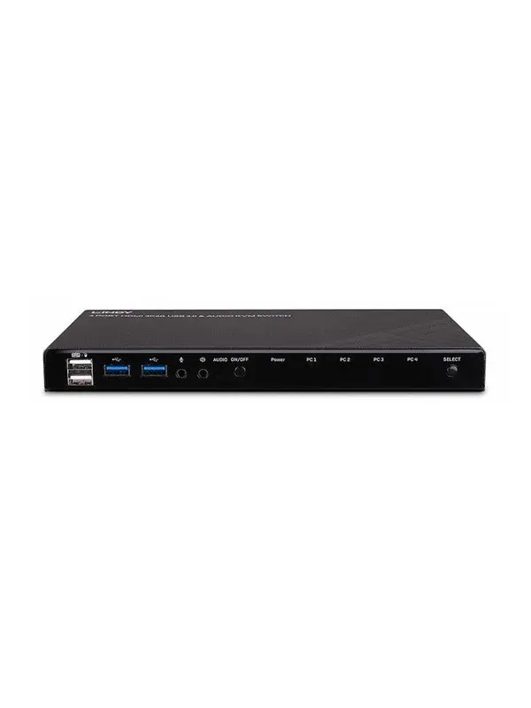 Lindy 4 Port HDMI 4K60 USB 3.0 and Audio KVM Switch