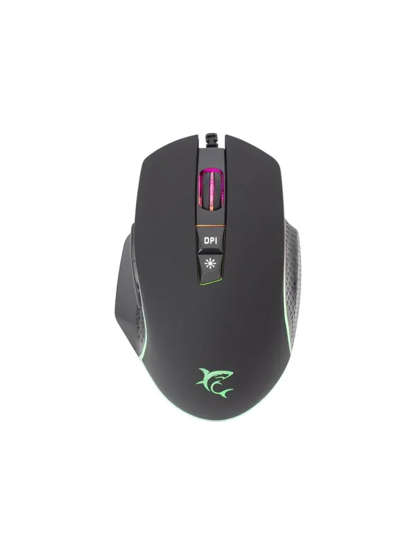 White Shark GARETH Wired - Gamingmus - Optic - 7 knappar - Svart