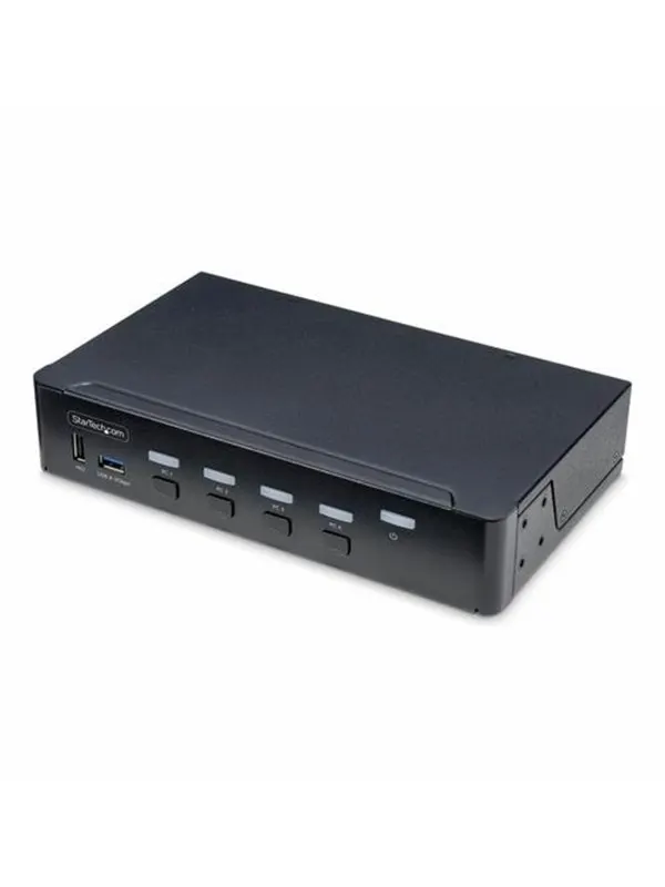 StarTech.com 4-Port DisplayPort KVM Switch 4K 60Hz TAA Compliant - KVM / audio / USB switch - 4 ports - TAA Compliant