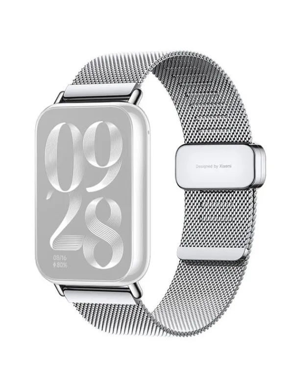 Xiaomi Smart Band 9 Pro/8 Pro Milanese Quick Release Strap - Silver