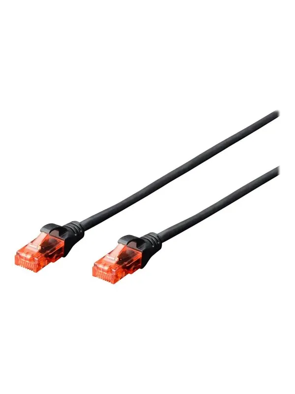 DIGITUS Professional patch cable - 1 m - black - Svart - 1m