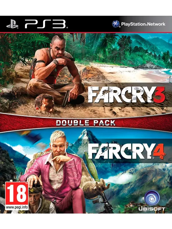 Far Cry 3 + Far Cry 4 - Double Pack - Sony PlayStation 3 - Samling