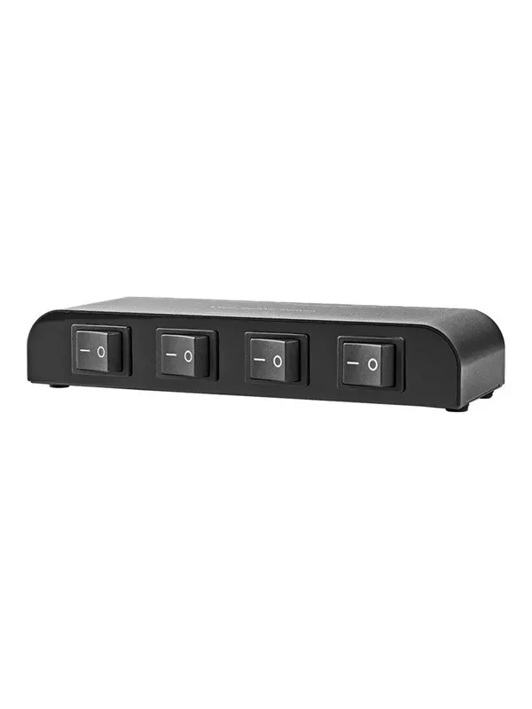 Nedis 4-Way Speaker Control Box - audio switch - 4 ports