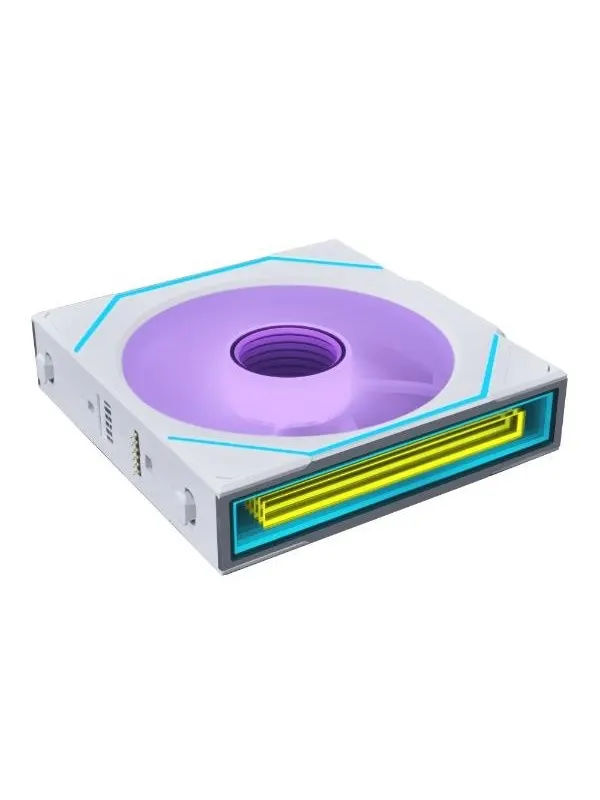 Lian Li SL-INFINITY Wireless Reverse 140 White - Chassi fläkt - 140mm - Vit med RGB-ljus