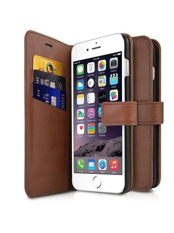 ITSKINS BOOK cover for iPhone 8 / 7 / 6s / 6®. Brown