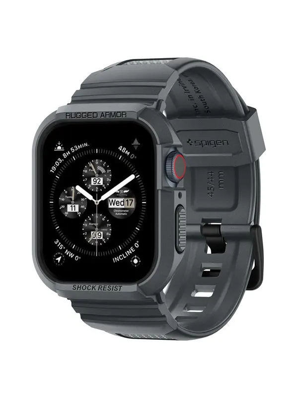 Spigen Rugged Armor Pro - dark gray - Apple Watch 45mm/44mm