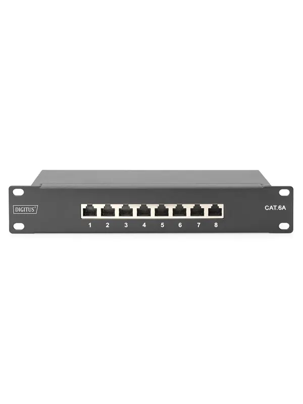 DIGITUS 8-Port 1U CAT 6A Patch Panel