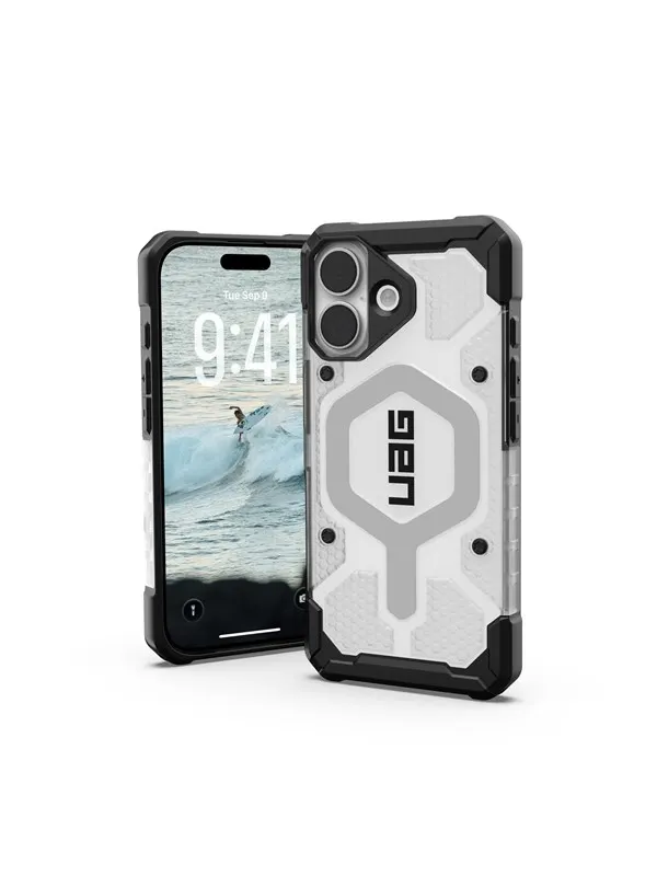UAG Pathfinder Clear Magsafe - Ice/Silver - iPhone 17